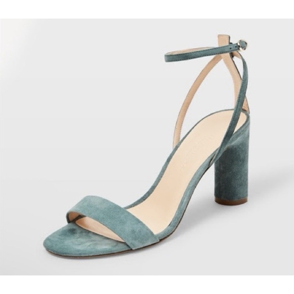 Club Monaco Gabieh Women Heeled Sandals‎ Size 7 Blue Lagoon